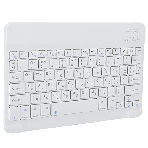 Ejoyous Tastatur Arabischer, Kabellose Tastatur Ultraslim Wiederaufladbare Computer Tastatur Stabile Verbindung, für Android OS X Windows Plug and Play (10 Zoll Russisch) von Ejoyous