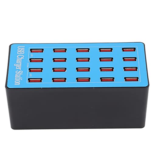 Ejoyous USB Ladegerät, 20 Ports 100W/20A Desktop-USB-Ladestation mehrere geräte, USB Ladegerät Hub, USB Wandladegerät, USB Netzteil Stecker für Telefone Tablets und Andere Elektronik von Ejoyous