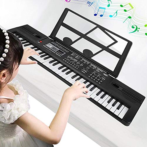 Keyboard Elektronische Tastatur Klavier Digital Piano 61 Schlüssel, Elektronische Orgel 61 Schlüssel-Digital-Piano mit Mikrofon Geeignet für Kinder von 1-6 Jahren von Ejoyous