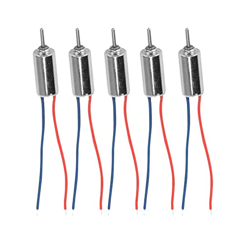 Kompakter Mikro-Kernlos-Motor, 5 Stück DC 4.5V 32250U/min Winziger Elektromotor für Modell-Elektronikspielzeug, Leise und Effizient, für Modellflugzeuge und Elektronisches Kompakter Mikro-Kernlos-Motor, 5 Stück DC 4.5V 32250U/min Winziger Elektromotor für Modell-Elektronikspielzeug, Leise und Effizient, für Modellflugzeuge und Elektronisches von Ejoyous