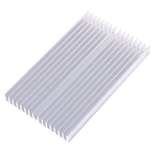 Kühlkörper Aluminium, Alu Kühlrippen Moduls Heatsink Passiv Kühler Kupfer Aluminiumkühlkörper Kühlkörperkühlung, für LC Led Verstärker Transistor Halbleiter 100×60×10mm von Ejoyous