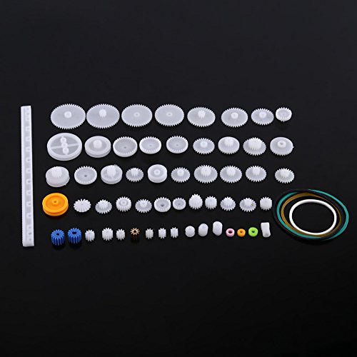 Kunststoff Zahnräder Modellbau, Kleines Plastik Zahnrad Übersetzung Mini Motor Getriebe Zahnradsatz, Zahnrad Ersatzteile für DIY RC Rdron Auto Helikopter Modellhubschrauber Spielz (60 Arten Gear-Kit) Kunststoff Zahnräder Modellbau, Kleines Plastik Zahnrad Übersetzung Mini Motor Getriebe Zahnradsatz, Zahnrad Ersatzteile für DIY RC Rdron Auto Helikopter Modellhubschrauber Spielz (60 Arten Gear-Kit) von Ejoyous