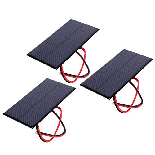 Mini Solarpanel DC 6V 1W, Kleine Solarzelle Panel Mikro Sonnenkollektor Module mit 30 cm Kabel, für Sonnenenergie Heimwerken DIY Solar-Rasen Lichter Solar Taschenlampe Kleinen Sola Mini Solarpanel DC 6V 1W, Kleine Solarzelle Panel Mikro Sonnenkollektor Module mit 30 cm Kabel, für Sonnenenergie Heimwerken DIY Solar-Rasen Lichter Solar Taschenlampe Kleinen Sola von Ejoyous