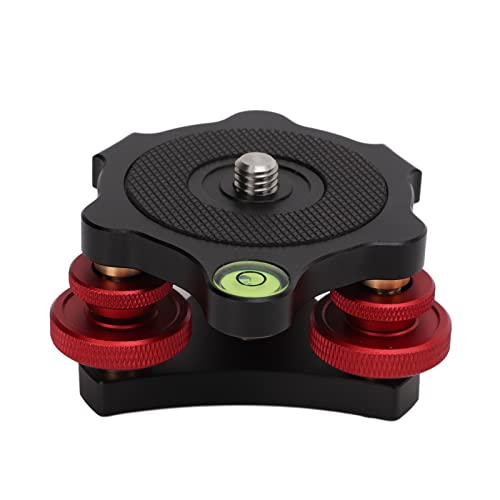 Nivellierbasis LP-64, Stativkopf Nivelliersockel Stativkopf Leveling Base Kamera Nivellierfüße Nivelliergerät mit 3/8 Zoll Gewinde, ±5° Winkeleinstellung für Videokopf Stative Nivellierbasis LP-64, Stativkopf Nivelliersockel Stativkopf Leveling Base Kamera Nivellierfüße Nivelliergerät mit 3/8 Zoll Gewinde, ±5° Winkeleinstellung für Videokopf Stative von Ejoyous
