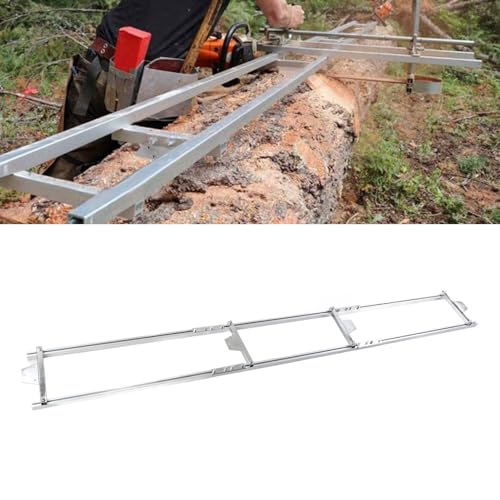 Sägewerk Rail für Kettensäge, 2.7M Kettensägenstangen Kettensägen Mühle Fräsführungssystem Holzschneideführung für Kettensäge Kettensägenaufsatz, für Bauarbeiter und Holzarbeiter Sägewerk Rail für Kettensäge, 2.7M Kettensägenstangen Kettensägen Mühle Fräsführungssystem Holzschneideführung für Kettensäge Kettensägenaufsatz, für Bauarbeiter und Holzarbeiter von Ejoyous