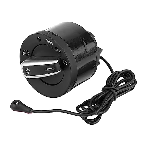 Ejoyous Elektronischer Scheinwerferschalter Lichtsensormodul, Auto Automatischer Lichtschalter mit Lichtsensor, Schwarz, für MK5 MK6 2004-2013 OEM 1Z0941431K von Ejoyous