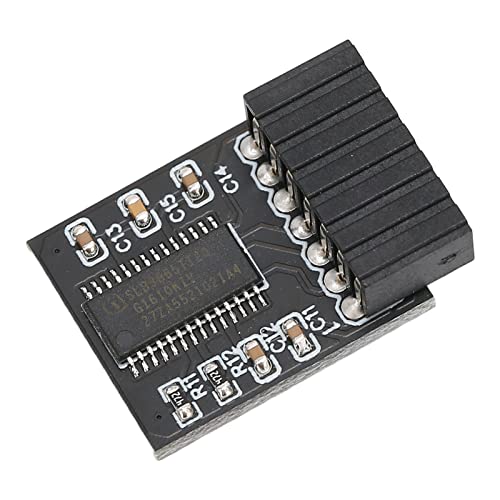 TPM 2.0 Motherboard Modul, 14 Pin LPC TPM 2.0 Sicherheitsmodule Ersatz PC Sicherheitsmodul Plattformzubehör, für B550 B450 B460 von Ejoyous