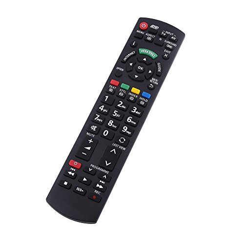 TV Fernbedienung, N2QAYB000350 Universelle Ersatz Fernbedienung Fernseher TV Remote Control für Fernseher Panasonic TV/Viera Link/Lernen / 3D / LCD/LED/HDTV von Ejoyous