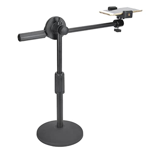 Tisch Handy Halterung, Verstellbar Handy Ständer Multi-Winkel Handyhalterung Schreibtisch Handy Halter 360 Grad Drehbar Bodenständer, für 5.3-10cm Smartphone Video Live Tisch Handy Halterung, Verstellbar Handy Ständer Multi-Winkel Handyhalterung Schreibtisch Handy Halter 360 Grad Drehbar Bodenständer, für 5.3-10cm Smartphone Video Live von Ejoyous
