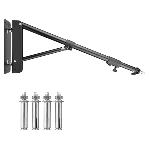 Wandmontage Dreieck Boom Arm Light Ständer Aluminiumlegierung für Fotografie Blitzlicht Monolight Softbox Reflektor Ringlichter 5 Kg Ladungskapazität 180 -Grad -Rotation 180 Grad von Ejoyous