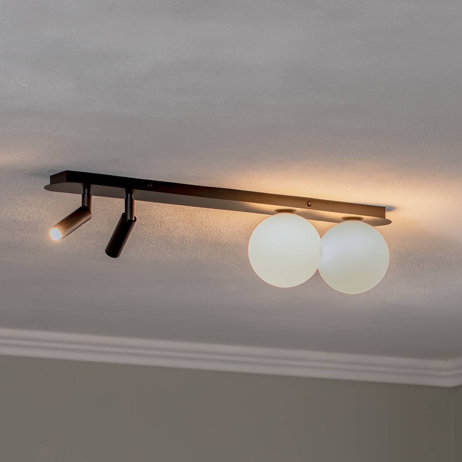 Deckenlampe Sirio mit beweglichen Spots, 4-flammig Deckenlampe Sirio mit beweglichen Spots, 4-flammig von Eko-Light
