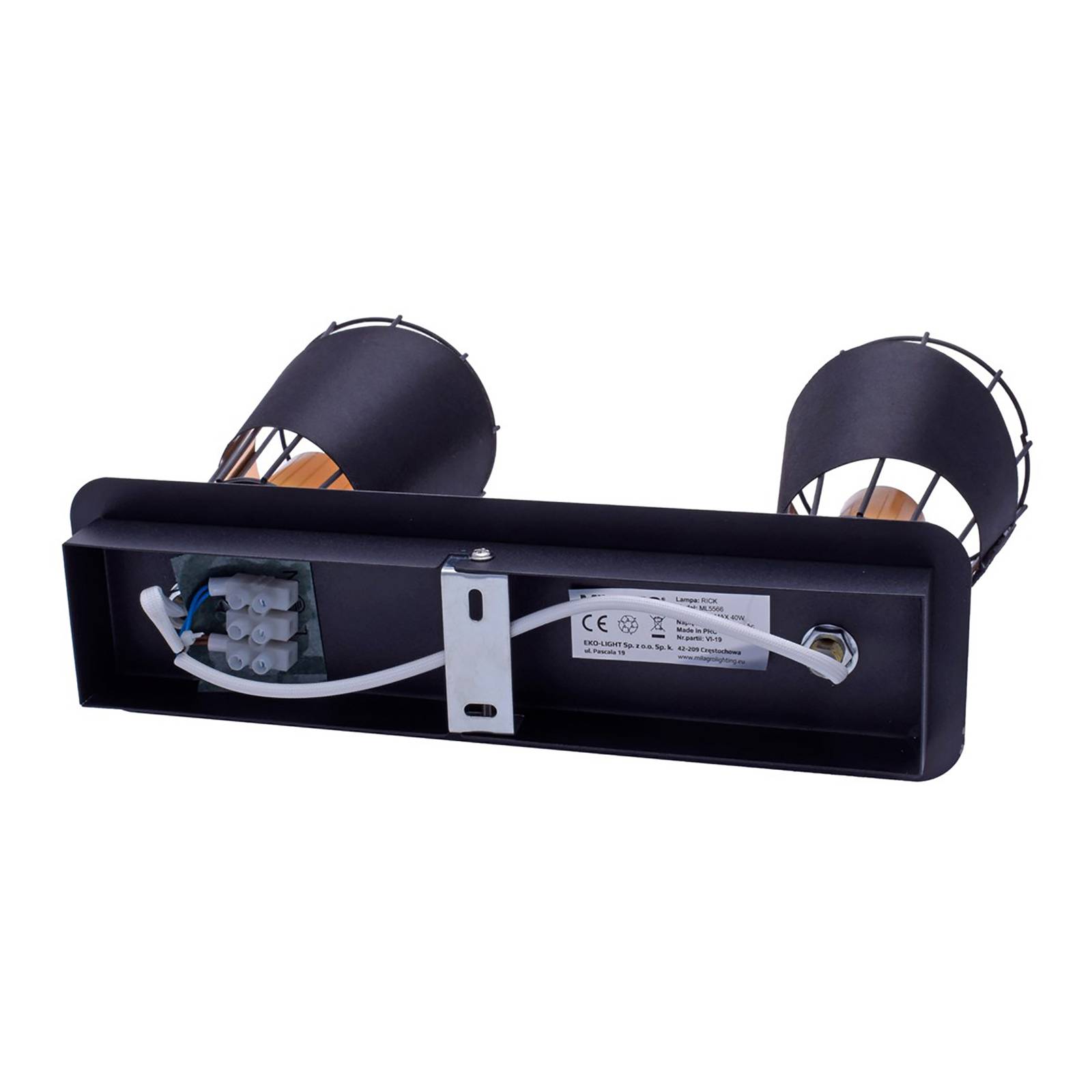 Deckenstrahler Rick, länglich, zweiflammig Deckenstrahler Rick, länglich, zweiflammig von Eko-Light