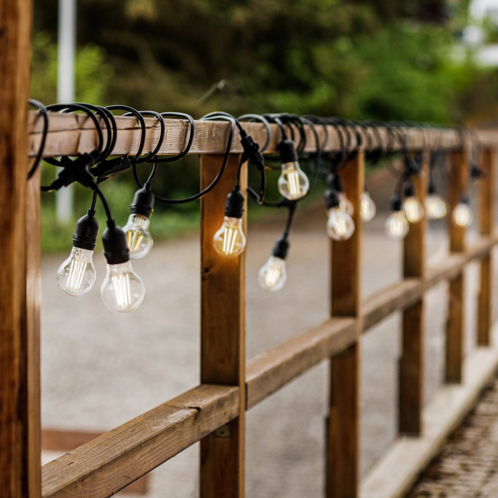 Lichterkette Girlanda IP44 schwarz 15m ohne Lampen Lichterkette Girlanda IP44 schwarz 15m ohne Lampen von Eko-Light
