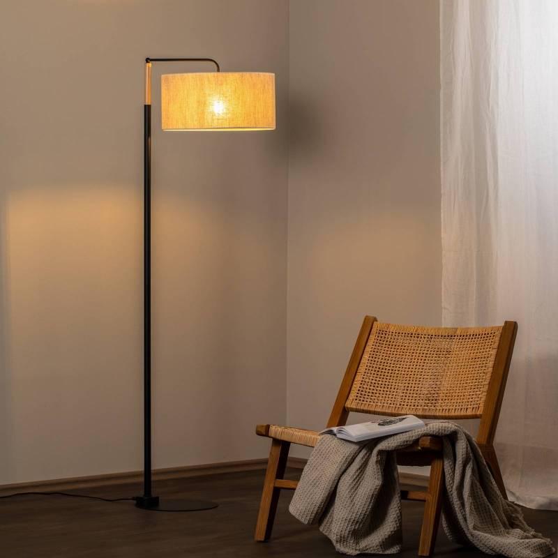 Stehleuchte Atlanta mit Leinenschirm von Eko-Light