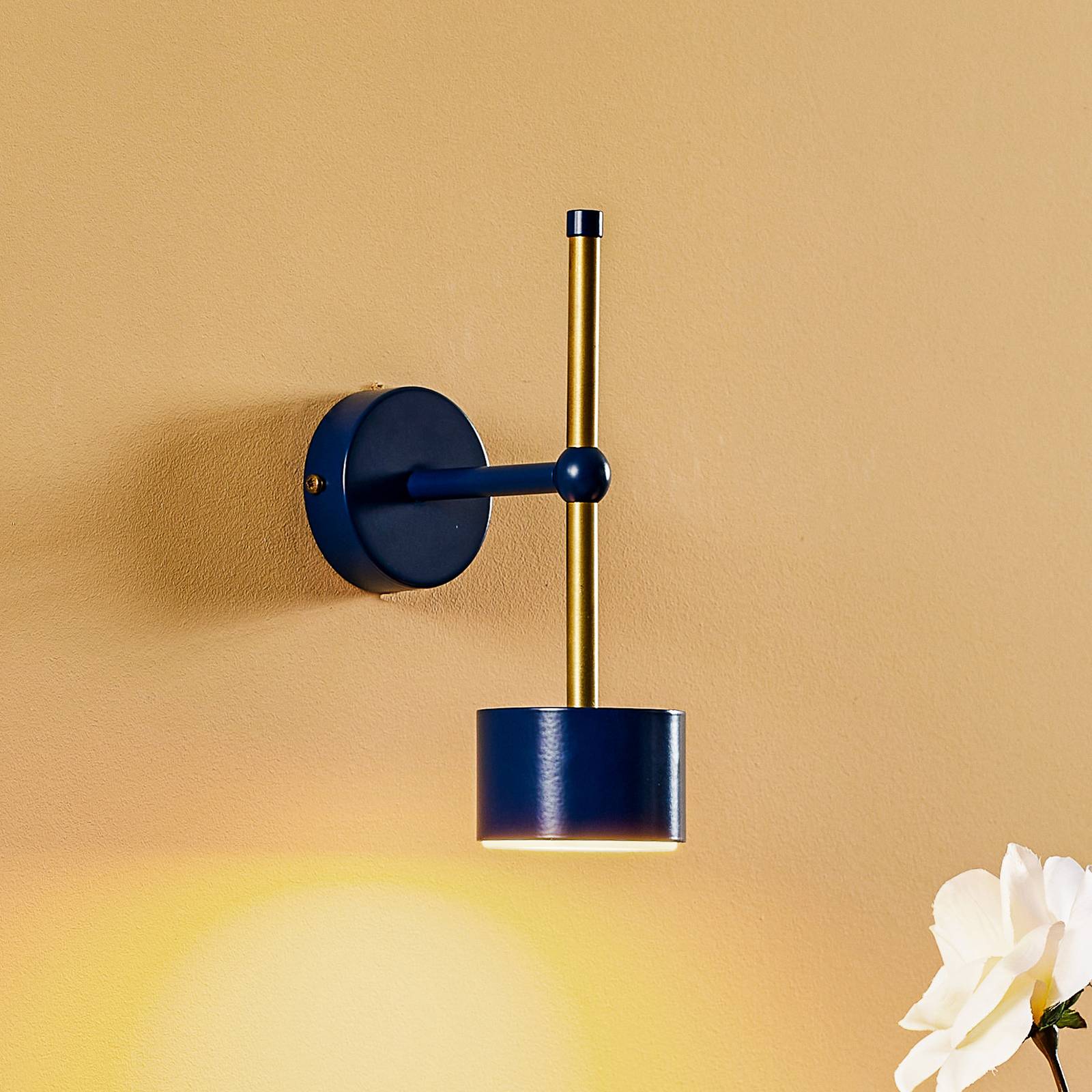 Wandlampe Arena in Blau-Gold Wandlampe Arena in Blau-Gold von Eko-Light