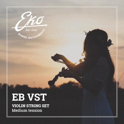 EKO BOWED INSTRUMENTS Violinen Saiten Set 4/4 mit Stahlkern | stabiler und zuverlässiger Klang | Ideal für Schüler und Anfänger EKO BOWED INSTRUMENTS Violinen Saiten Set 4/4 mit Stahlkern | stabiler und zuverlässiger Klang | Ideal für Schüler und Anfänger von Eko