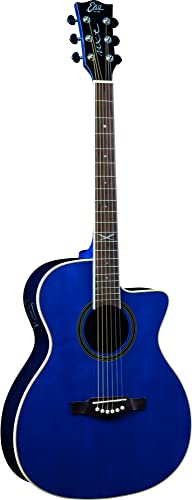EKO GUITARS - NXT A100CE SEE THROUGH BLUE, Akustikgitarre Top aus Fichten, Boden und Griff aus Mahagoni, Griffbrett aus South American Roupana, Dreadnought Cutaway, Farbe Blau EKO GUITARS - NXT A100CE SEE THROUGH BLUE, Akustikgitarre Top aus Fichten, Boden und Griff aus Mahagoni, Griffbrett aus South American Roupana, Dreadnought Cutaway, Farbe Blau von Eko