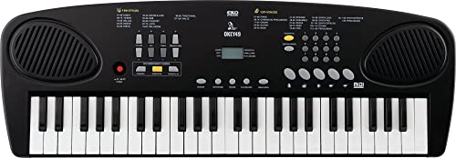 EKO Keyboards Okey Tastatur mit 49 Tasten, 49 Tasten, digitale Tastatur, tragbar, 49 Tasten, Mini 4 Oktaven, 129 Sounds, 100 Stile, kompakt und leicht, ideal für die Mittelschule, inklusive Etui, von Eko