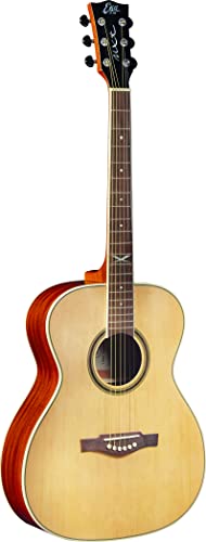 Eko Guitars - NXT A100 Natural, Akustikgitarre aus Tannenholz, Bänder und Mahagoniboden, Tastatur aus South American Roupanà, Farbe Natur Eko Guitars - NXT A100 Natural, Akustikgitarre aus Tannenholz, Bänder und Mahagoniboden, Tastatur aus South American Roupanà, Farbe Natur von Eko
