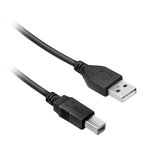 Ekon USB-A Kabel, USB 2.0, Stecker, 1,8 m, faltbar, für Drucker, Scanner, Fax, Tastatur, Maus von Ekon