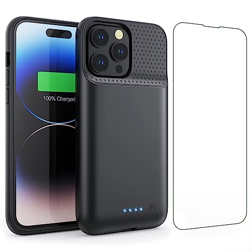 Akkuhülle für iPhone 14 Plus/14 Pro Max/13 Pro Max, 8600mAh Smart Battery Case Zusatzakku Ladehülle, Abnehmbare Tragbare Handyhülle Akku, Powerbank Hülle für iPhone 13Promax/14Plus/14Promax 6,7 Zoll] von Ekrist