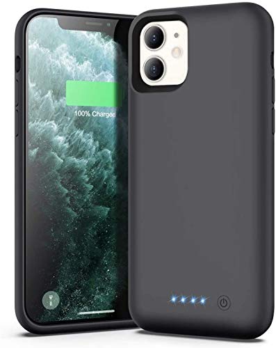 Ekrist Akku Hülle für iPhone 11, 6800mAh Große Kapazität Battery Case Tragbare Ladehülle Zusatzakku für iPhone 11, Wiederaufladbare Schutzhülle Power Bank Akku Case [6,1 Zoll] von Ekrist