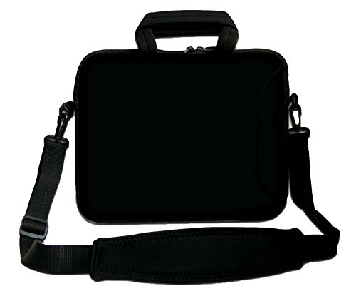 Ektor Sleeve/Schutzhülle, mit Tragegriff und Schulterriemen, für Laptops mit 10 - 17,6 Zoll (25,4 - 44,7 cm) Auch in Anderen Designs und Größen erhältlich (Teil 1 von 2) schwarz schwarz 270 x 370 mm von Ektor