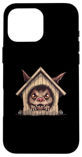 Chupacabra versucht in eine Hundehütte zu passen Hülle für iPhone 16 Pro Max von El Chupacabra Monster Cryptid Cryptozoology
