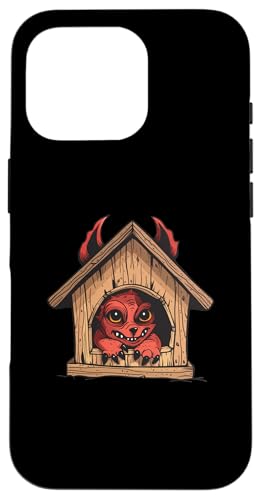 Chupacabra versucht in eine Hundehütte zu passen Hülle für iPhone 16 Pro von El Chupacabra Monster Cryptid Cryptozoology