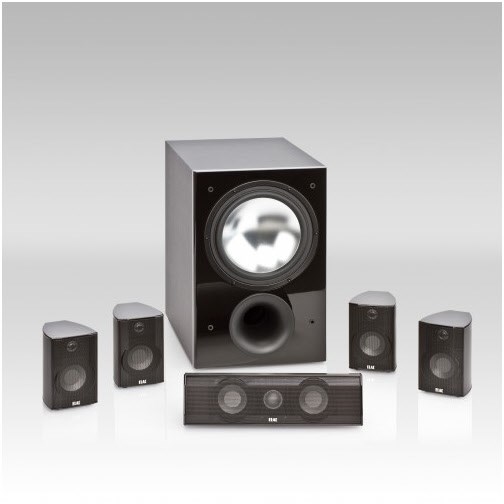 Cinema XL Set III 5.1 A/V-Laustsprechersystem mit Aktiv-Subwoofer Alu schwarz hochglanz von Elac