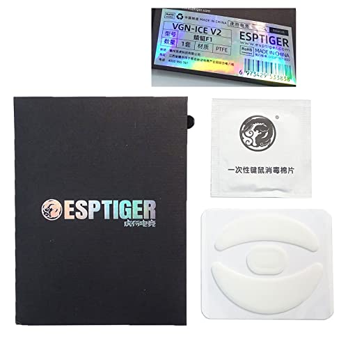 Eladcncmc 1Pack Ice Version Gaming Maus Füße Aufkleber Für VGN Maus von Eladcncmc