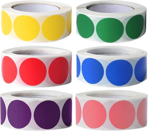 Elalove 20 Farbige 10mm Runde Aufkleber 3300 Stück + 6 Farben 25mm Klebepunkte 3000 Stück – Selbstklebende Etiketten Klein für Büro Schule Zuhause – Ablösbare Etiketten Rund Elalove 20 Farbige 10mm Runde Aufkleber 3300 Stück + 6 Farben 25mm Klebepunkte 3000 Stück – Selbstklebende Etiketten Klein für Büro Schule Zuhause – Ablösbare Etiketten Rund von Elalove
