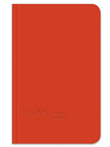 Elan Publishing Company E64-8x4 Feldvermessungsbuch, 4 x 7 ¼, hellorangefarbener Einband, 12 Stück von Elan Publishing Company