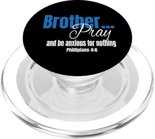 Bruder, betet und sorgt euch um nichts (Philipper 4:6) PopSockets PopGrip für MagSafe von Elastee