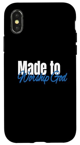 Gemacht um Gott anzubeten, spirituelles Design Hülle für iPhone X/XS Gemacht um Gott anzubeten, spirituelles Design Hülle für iPhone X/XS von Elastee