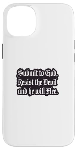 Submit to God, mächtiges Bibelzitat. Hülle für iPhone 14 Plus von Elastee