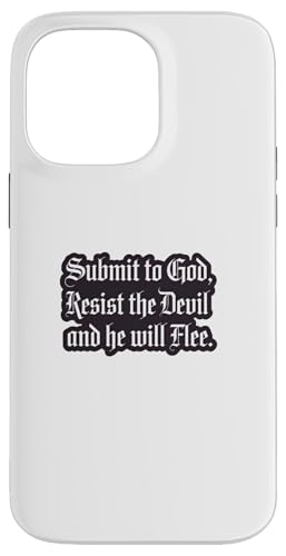 Submit to God, mächtiges Bibelzitat. Hülle für iPhone 14 Pro Max von Elastee