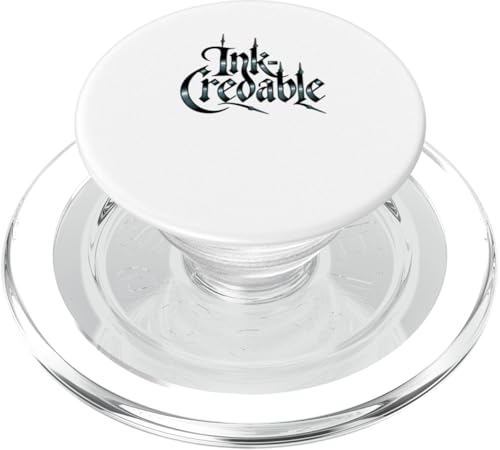 Tintenstil-Design, mit gotischer Typografie PopSockets PopGrip für MagSafe von Elastee