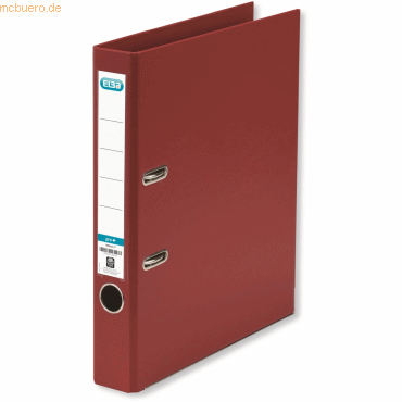 10 x Elba Ordner smart PP/PP A4 285x318mm 5cm bordeaux von Elba