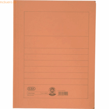 25 x Elba Aktenmappe Karton orange 25 x Elba Aktenmappe Karton orange von Elba