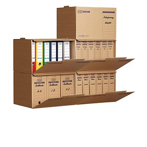 5 ELBA Archivcontainer tric system braun 51,0 x 36,0 x 33,0 cm von Elba