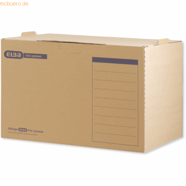 3 x ELBA Archiv-Box tric system 490x350x319mm Wellpappe naturbraun 3 x ELBA Archiv-Box tric system 490x350x319mm Wellpappe naturbraun von Elba