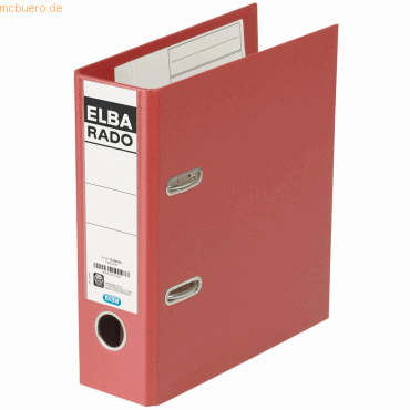 5 x Elba Ordner rado plast für A5 hoch 75mm PVC rot 5 x Elba Ordner rado plast für A5 hoch 75mm PVC rot von Elba