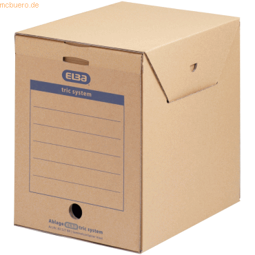 ELBA Archiv-Box maxi tric system 236x333x308mm Wellpappe naturbraun ELBA Archiv-Box maxi tric system 236x333x308mm Wellpappe naturbraun von Elba