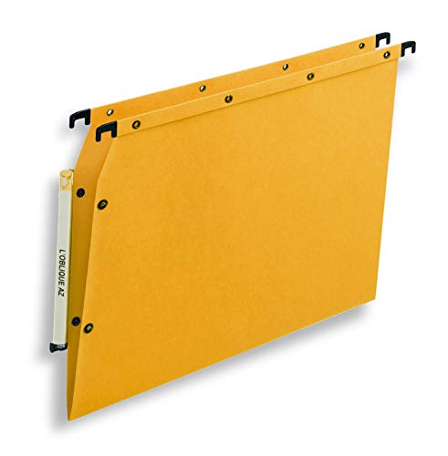 Boite de 25 dossiers suspendus az pour armoire azv fond v jaune or 501510 OBLIQUE Boite de 25 dossiers suspendus az pour armoire azv fond v jaune or 501510 OBLIQUE von Elba