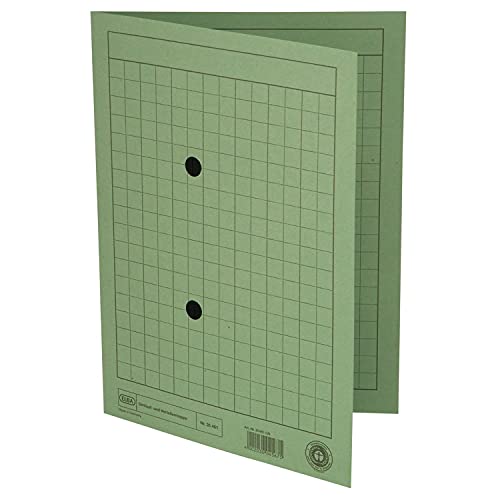 ELBA 100091660 Karton Datei Datei – Grün (grün, A4, Hochformat, 100 Blatt, Blatt) von Elba