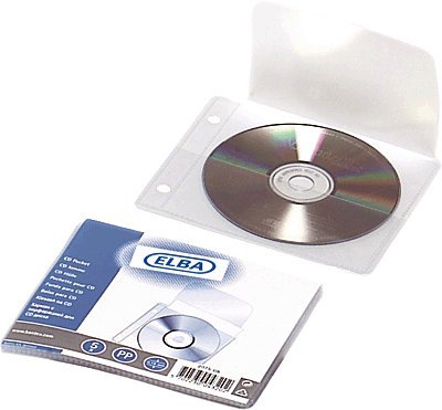 ELBA 100551464 Hülle für CD/DVD 5 Einheiten 1 CD mit Umschlagkappe und gelocht klar ELBA 100551464 Hülle für CD/DVD 5 Einheiten 1 CD mit Umschlagkappe und gelocht klar von Elba