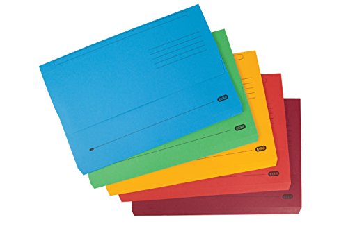 ELBA 400099327 320 gsm StrongLine Kanzleipapier Dokumententasche, verschiedene Farben (10 Stück) von Elba