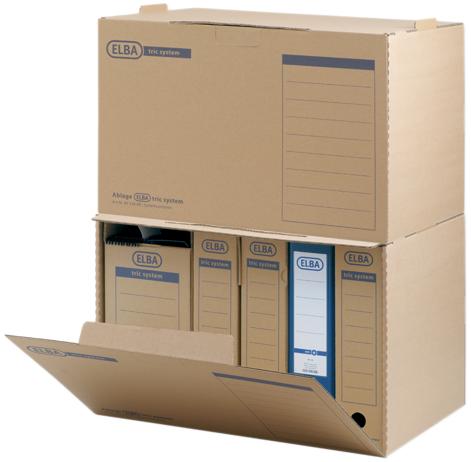 ELBA Archiv-Container tric System, naturbraun von Elba
