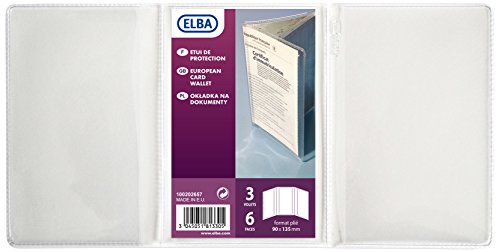 ELBA Ausweish¸lle, PVC, 3-fach, 0,30 mm, Format: 90 x 135 mm VE = 1 von Elba